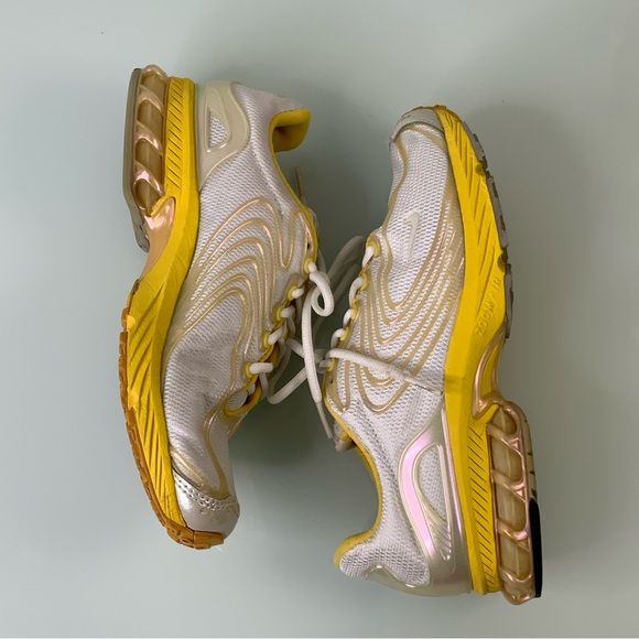Nike Zoom Air Vapor series running iridescent trim sneaker white yellow SZ 7 EUC - Picture 9 of 16